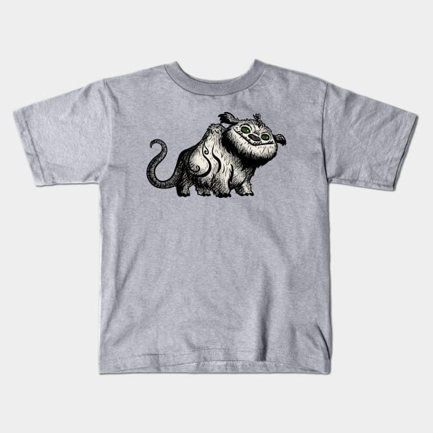 Gruffy Beast Kids T-Shirt by Ellador